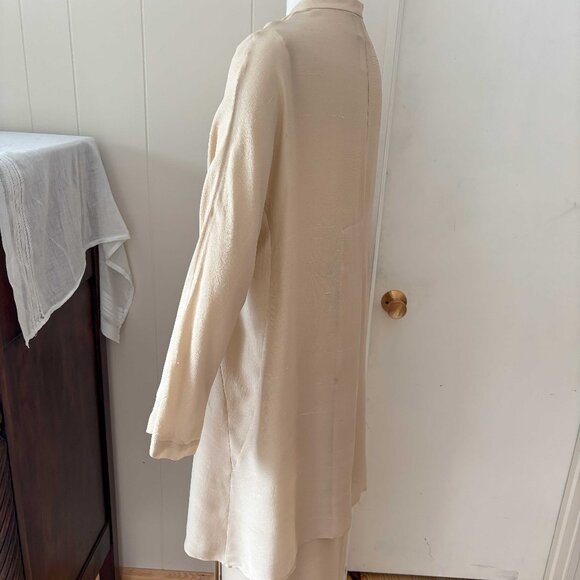 Vintage Sara Sturgeon Jacket & Skirt - Cream Silk - Size Medium - Picture 11 of 16